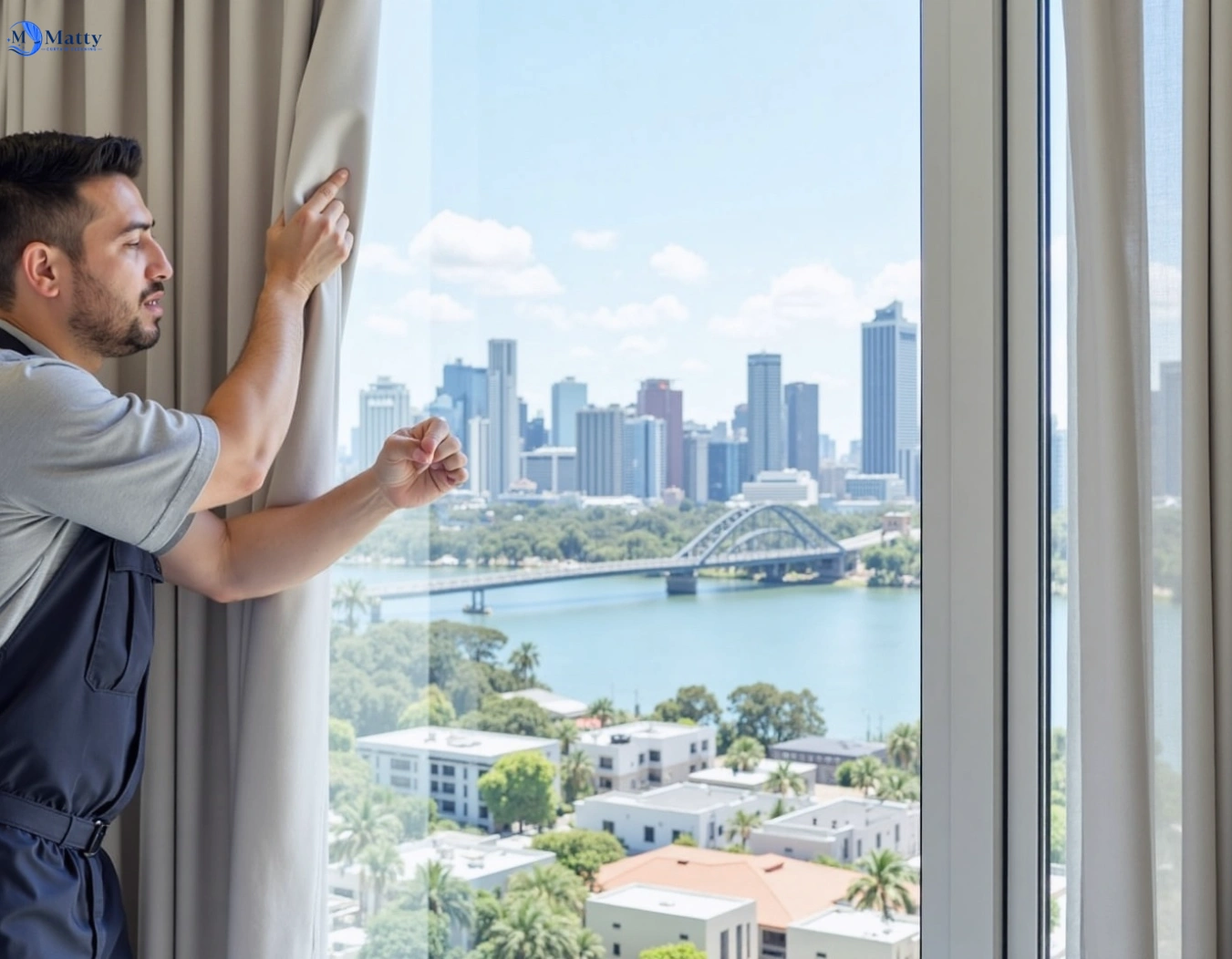 Professional curtain steam cleaning service naremburn-nsw QLD by Matty Curtain Cleaning