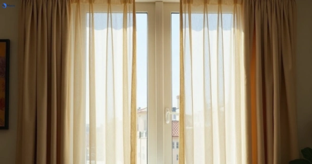Dull dusty drapes in naremburn-nsw before professional cleaning
